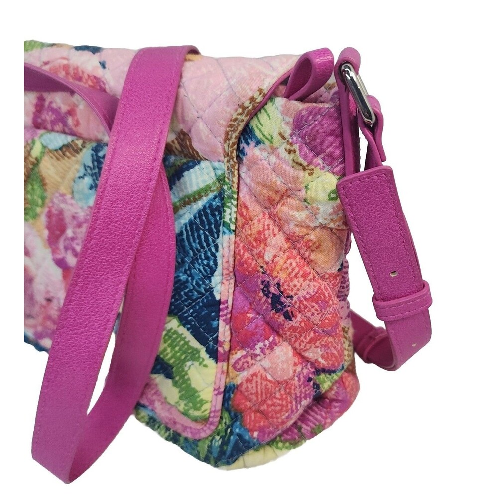 Vera Bradley Pink Crossbody Purse Bag Multicolor Carson Superbloom Pattern RFID - Picture 4 of 13